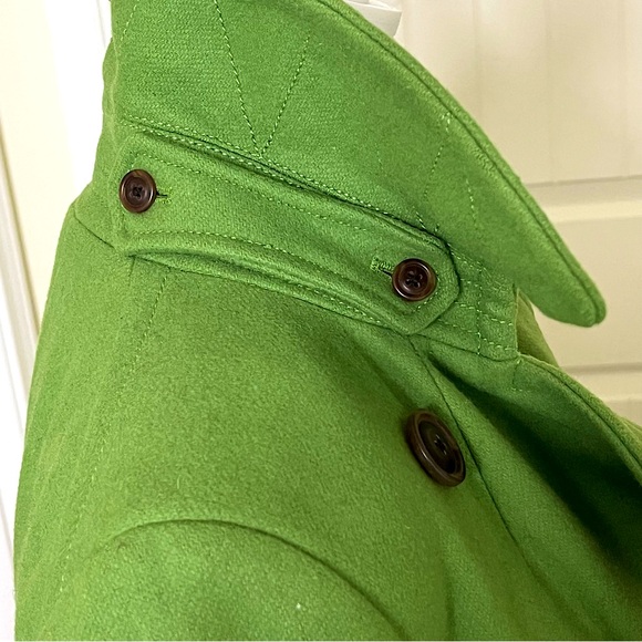 J. Crew Women’s Pea Coat Hotsell Size S Green Classic Preppy Timeless Winter - Picture 3 of 12
